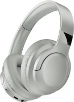 Fone de Ouvido Bluetooth 5.3 Para Jogos Studio Academia Entreterimento Prata Sem Fio C/Microfone TWS Compatibilidade Universal Redução de Ruido Homologado Anatel Original E&A (Prata)