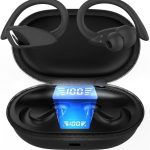 Fone de Ouvido, Bluetooth 5.4, IPX5 à Prova D'Água, 45h de Bateria, Com Microfone Embutido. Design Esportivo e Ergonômico, Ideal Para Corridas, Atividades Físicas, Videogame, IPhone e Android