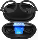 Fone de Ouvido, Bluetooth 5.4, IPX5 à Prova D'Água, 45h de Bateria, Com Microfone Embutido. Design Esportivo e Ergonômico, Ideal Para Corridas, Atividades Físicas, Videogame, IPhone e Android