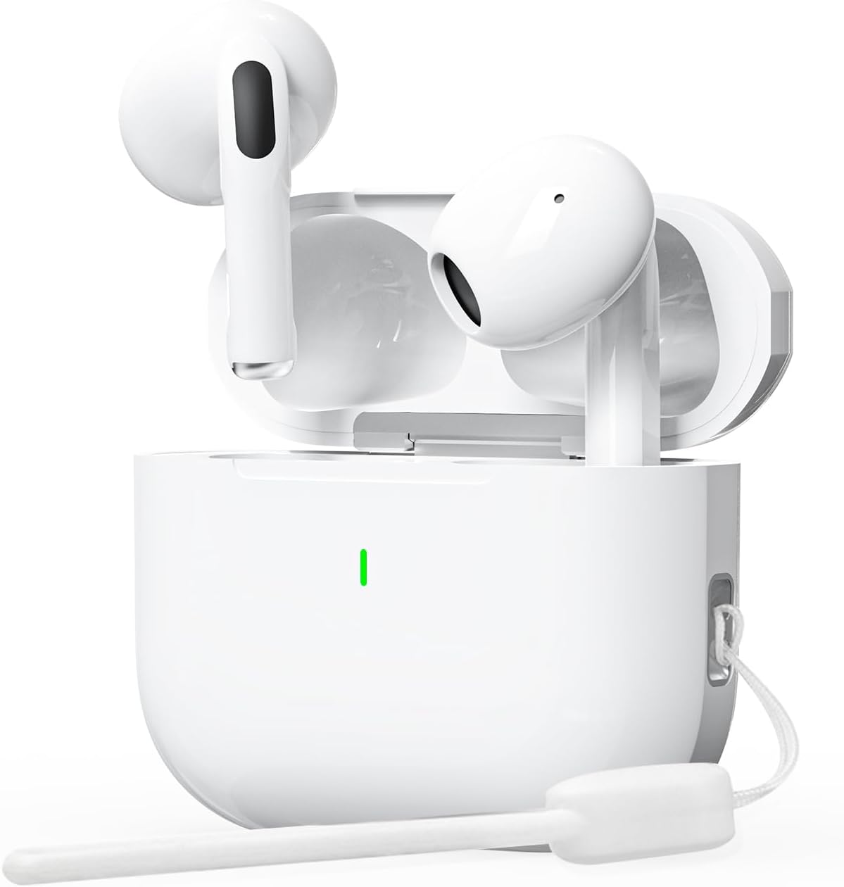 Fone-de-Ouvido-Bluetooth-Sem-Fio-53-Bateria-24H-Modo.jpg Fone de Ouvido Bluetooth Sem Fio 5.3, Bateria 24H, Modo de Fone Ouvido único e Dois Compatível iOS Android, 360 Estéreo Graves Potentes, Chipset de Redução para Músicas, Chamadas e Games, Branco