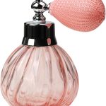 Frasco de Perfume Vintage em Cristal para Mulheres, Rosa