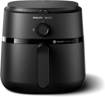 Fritadeira Airfryer Série 1000 XL, Philips Walita, 6,2 litros, Tecnologia RapidAir, Preta, 2 anos de garantia, 110v - NA130/00