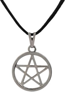 Gargantilha Pentagrama com aro 25mm - Sunshine Cristais