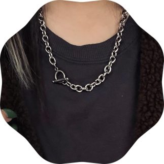 Gargantilha YERTTER Dainty Unique Punk Layering Colar Boho Conjunto de Joias com Pingente em Camadas Declaração Colar de Corrente Grossa para Mulheres Homem