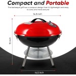 GasOne Churrasqueiras portáteis a carvão de 35 cm - Grelha portátil - para churrasco - Imagem 2