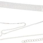Generic Moda Prata Cristal Gargantilha Colar Brilhante único Colar de Liga para Mulheres Meninas Aniversário Casamento Prata