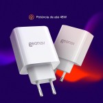 Geonav Carregador Universal SuperPower GaN Duo, 48W, 1 X USB-A e 1 X USB-C - tecnologias Quick Charge, Power Delivery, PPS - Imagem 2