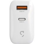 Geonav Carregador Universal SuperPower GaN Duo, 65W, 1 USB-A e 1 USB-C, tecnologias Quick Charge, Power Delivery, PPS*, CH65PDQC, Branco - Imagem 2