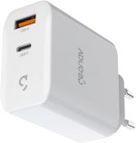 Geonav Carregador Universal SuperPower GaN Duo, 65W, 1 USB-A e 1 USB-C, tecnologias Quick Charge, Power Delivery, PPS*, CH65PDQC, Branco