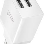 Geonav Carregador de Parede Universal 2.1A, 2 portas USB, 10W, Bivolt, ESACW2, Branco
