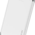 Geonav Power Bank, Carregador Portátil Universal 6.000mAh, 2 portas USB 2.1A, Led Indicador de bateria, PB6KWT, Branco
