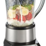 Hamilton Beach Liquidificador Wave Crusher com pote de vidro de 1,18 l e 14 funções para purê, trituração de gelo, shakes e smoothies, aço inoxidável (54221)