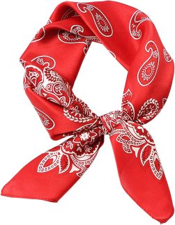 Hioyiwse Lenço de cabeça de cetim para mulheres, cachecóis de cabelo, acessórios, leve, moderno, envolvente, pescoço, lenço de seda para dormir