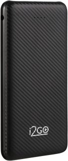 I2GO, Carregador Portátil (Power Bank) 10000mAh, 2 Saídas USB + 1 Saída/Entrada USB-C, Preto, i2GO Plus