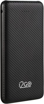 I2GO, Carregador Portátil (Power Bank) 10000mAh, 2 Saídas USB + 1 Saída/Entrada USB-C, Preto, i2GO Plus