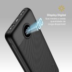 I2GO, Carregador Portátil (Power Bank) Ultra Rápido 10000mAh, Power Delivery 20W, 2 Saídas USB + 1 Saída/Entrada USB-C, Preto, i2GO PRO - Imagem 2