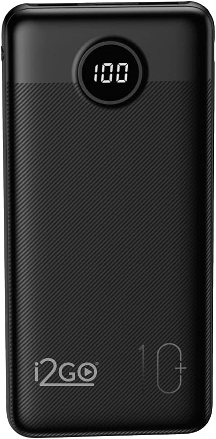 I2GO-Carregador-Portatil-Power-Bank-Ultra-Rapido-10000mAh-Power-Delivery.jpg I2GO, Carregador Portátil (Power Bank) Ultra Rápido 10000mAh, Power Delivery 20W, 2 Saídas USB + 1 Saída/Entrada USB-C, Preto, i2GO PRO