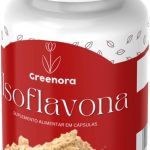 Isoflavona 60 Cápsulas – Suplemento Natural para Equilíbrio Hormonal Feminino, Alívio dos Sintomas da Menopausa e TPM, Rico em Isoflavonas da Soja, Vegano e Sem Glúten (1)