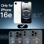 JETech Capa para iPhone 16e 6,1 Polegadas 2025, Case Protetora de Telefone à Prova de Choque, Capinha Anti-Amarelecimento, Parte Traseira Transparente Anti-Riscos (Claro) - Imagem 2