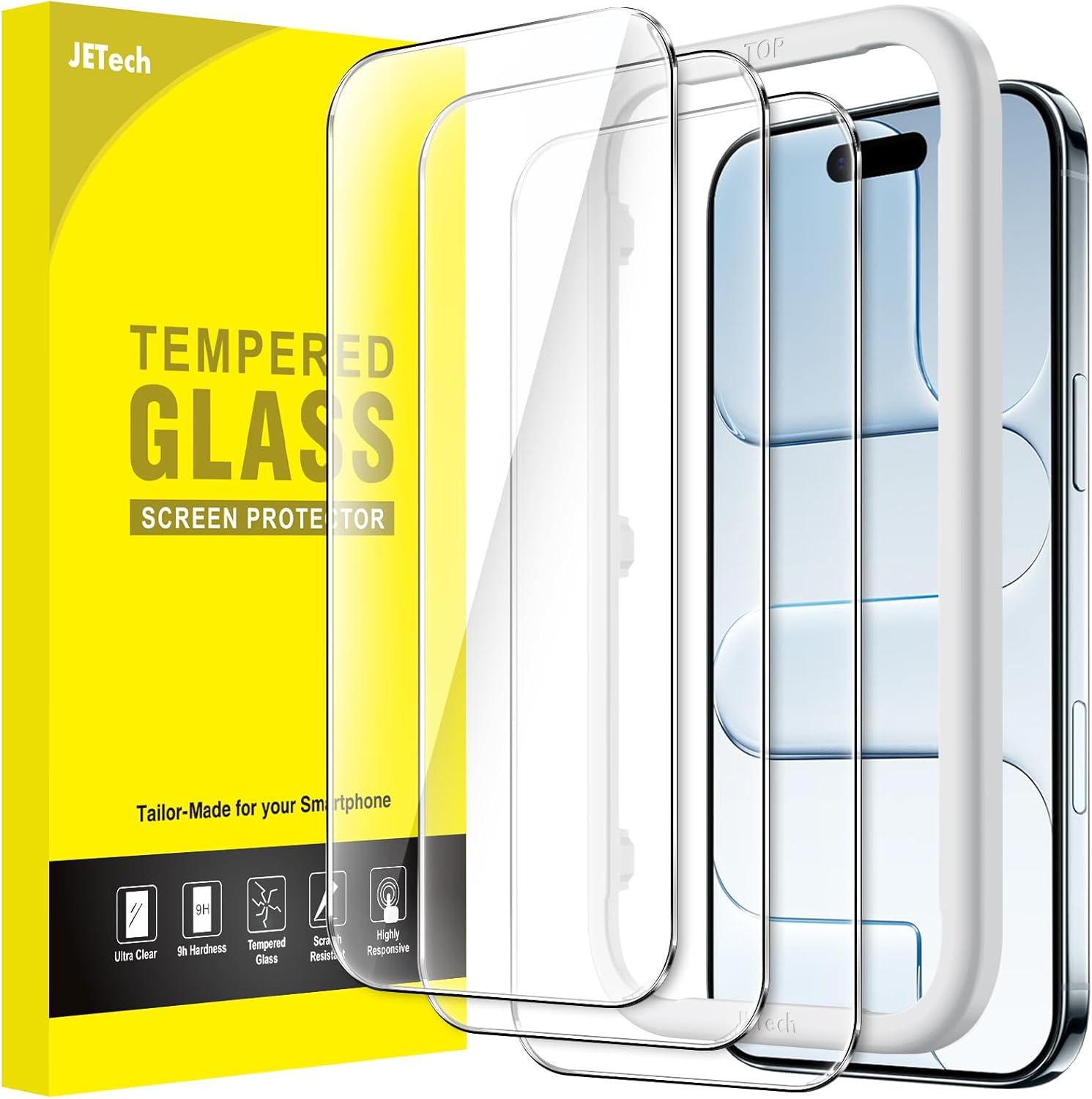 JETech-Pelicula-de-Vidro-Temperado-para-iPhone-Air-Protetor-de.jpg JETech Película de Vidro Temperado para iPhone Air, Protetor de Tela, Dureza 9H, Instalação Rápida, Amigável ao Case, Pacote com 3