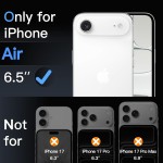 JETech Protetor de Lente de Câmera para iPhone Air, Vidro Temperado 9H, Antirriscos, Amigável ao Caso, Não Afeta Fotos Noturnas, HD Claro, Pacote com 3 (Claro) - Imagem 2
