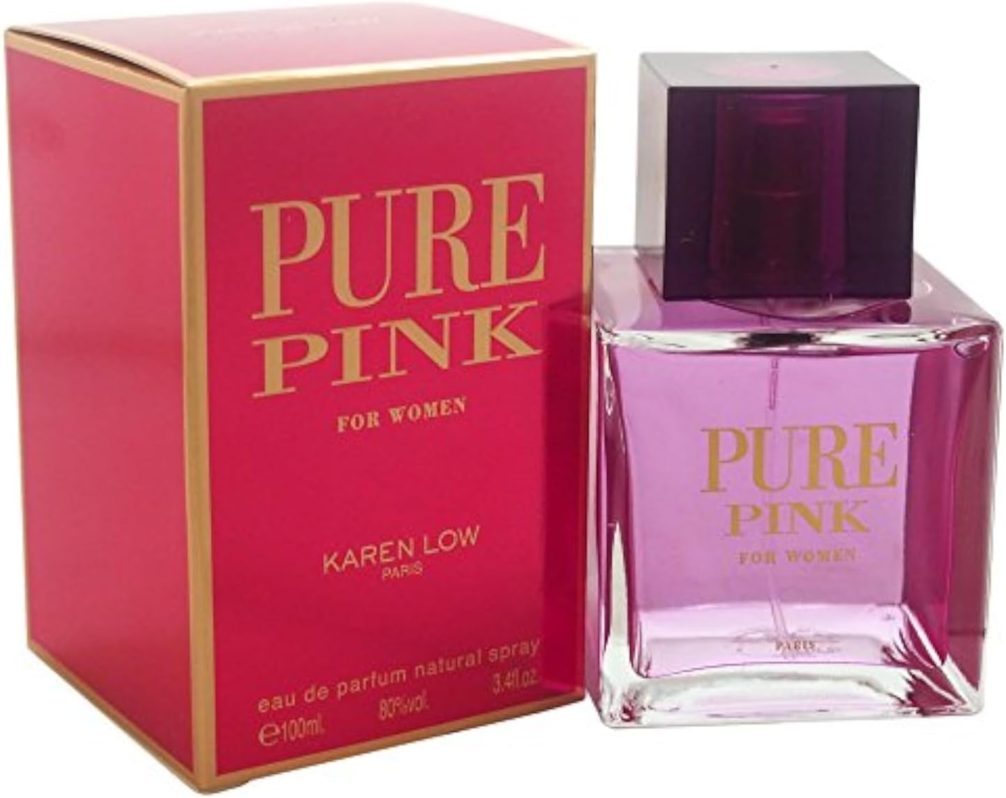 Karen-Low-Pure-Pink-Eau-de-Parfum-Spray-para-mulheres.jpg Karen Low Pure Pink Eau de Parfum Spray para mulheres, 100 ml
