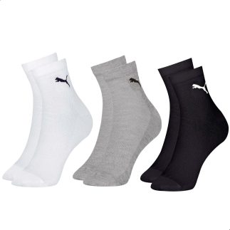 Kit 03 Pares Meia Cano Médio Puma Respirável Feminina