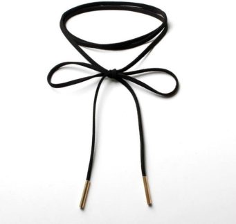 Kit 10 Chocker Gargantilha Cordão Colar Bijoux Preto