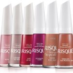 Kit 15 Esmaltes Risque Cores Tons Quentes Vermelho Laranja Roxo (6 Esmaltes)