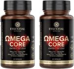 Kit 2x Omega Core Ômega 3 + CoQ10 Essential Nutrition 60 Cápsulas