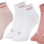 Kit 3 Pares de Meia Puma Feminina Cano Curto Academia Esportiva Original