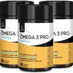 Kit 3x Ômega 3 Pro EPA/DHA, Não deixa Gosto - Versão Mini Cáps, Total 180 softgels