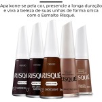 Kit 5 Esmaltes Risqué Cores Cremosas Tons Terrosos Marrom Nude Esmalte (4 Cores) - Imagem 2