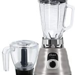Kit New Osterizer Aço Escovado - Liquidificador e Base Processadora Oster - 127V
