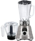 Kit New Osterizer Aço Escovado - Liquidificador e Base Processadora Oster - 127V