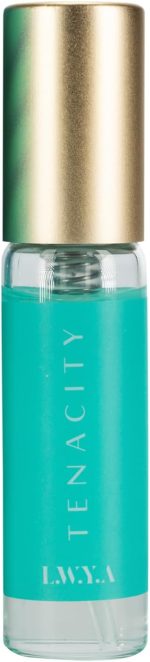 LWYA Perfume Tenacity para mulheres - Fragrância floral frutada - Notas de bergamota italiana, jasmim, baunilha e sândalo - Mini spray EDP de 2,8 g