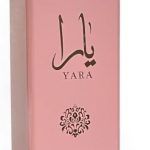 Lattafa Yara All Over Spray 150 ml – Perfume floral para mulheres | tangerina, heliotrópio, Gourmand Accord e sândalo | Fragrância de longa duração para corpo, cabelo e roupas
