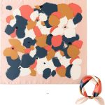 Lenço Feminino Premium 70x70cm – Poliéster com Toque de Cetim | Cachecol Quadrado Versátil para Pescoço, Cabelo, Bolsa e Acessórios de Moda