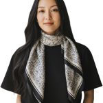 Lenço Xale Echarpe Feminino De Cetim Seda 90x90cm Estampado