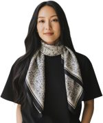 Lenço Xale Echarpe Feminino De Cetim Seda 90x90cm Estampado