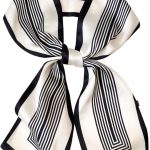 Lenço de cabeça para mulheres 150 cm moda lenços longos de pescoço de cabelo para bolsa