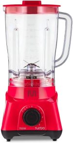 Liquidificador 2,3L Turbo Vermelho 700w-127v 3 Velocidades Multi Home - LQ703