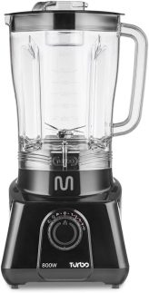 Liquidificador 2,6L Turbo Preto 800w-127v com 5 Velocidades Multi Home - LQ801