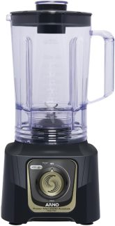 Liquidificador Arno Power Max Autolock 2200W LN82, Cinza Chumbo, com 6 Lâminas Powelix Pro, Tecnologia Anti Vazamento, Comfort Control e Limpeza Fácil, 110V