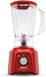 Liquidificador Arno Power Mix Plus Vermelho com Jarra de 2 litros Cristalina LQ21 127v