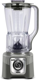Liquidificador Arno Powermax 1400W XXL LN87, Cinza Esverdeado, com 6 Lâminas Powelix Pro, Copo de 2.25L, Tecnologia Autolock Anti Vazamento e Limpeza Fácil, 110V