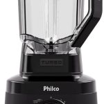 Liquidificador Philco 1500W 12 velocidades 3,1L Facas com 6 Lâminas PLQ15A 220W