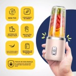Liquidificador Portátil Recarregável USB - Mixer Juice 400ML com Copo Integrado (Lilás) - Imagem 2