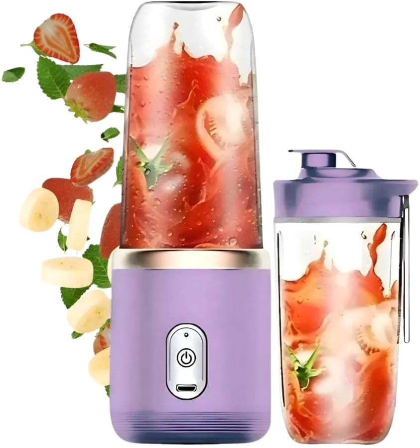 Liquidificador-Portatil-Recarregavel-USB-Mixer-Juice-400ML-com-Copo.jpg Liquidificador Portátil Recarregável USB - Mixer Juice 400ML com Copo Integrado (Lilás)