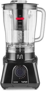Liquidificador Turbo 2,6L com 12 Velocidades e Filtro Separador 220V 1200W Preto Multi - LQ1202